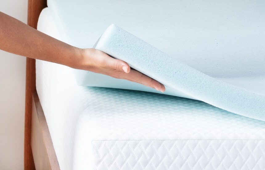 refresh breathable memory foam mattress topper